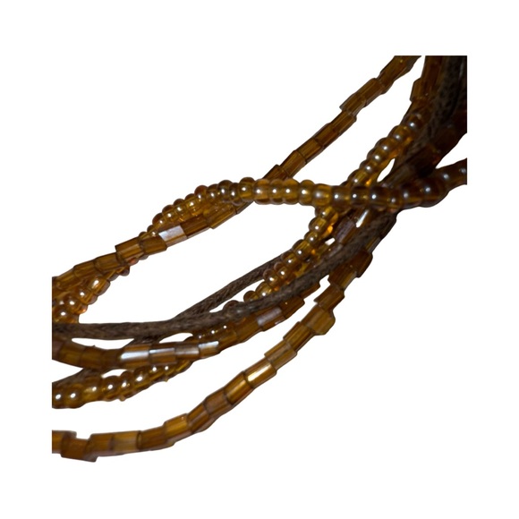 Boho Chic Multi-Strand Seed Bead Necklace - Picture 7 of 9